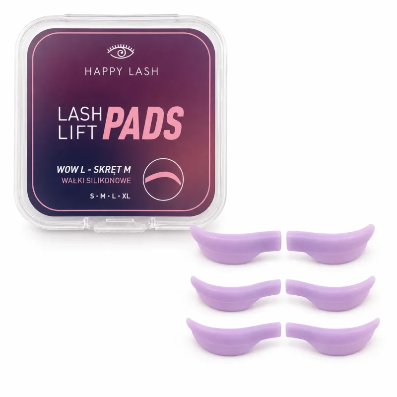 wałeczki silikonowe do liftingu rzęs happy lash wow-l skręt m