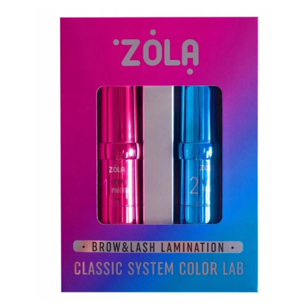 Zestaw-do-laminacji-brwi-i-rzes-Classic-System-Color-Lab-10ml-ZOLA Zestaw do laminacji brwi i rzęs Classic System Color Lab 10ml ZOLA - obrazek 1